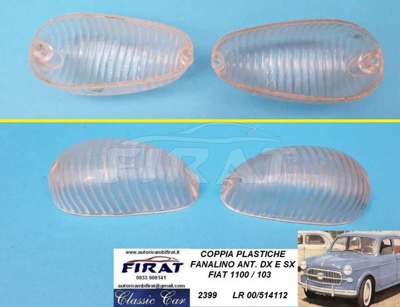 PLASTICA FANALINO FIAT 1100 103 ANT (2399)
